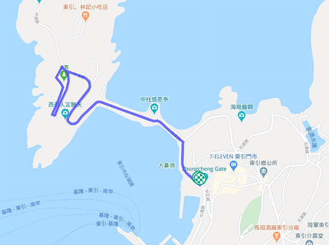 東引越野賽3.5K路線規劃