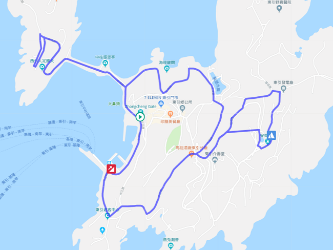 東引越野賽8.5K路線規劃
